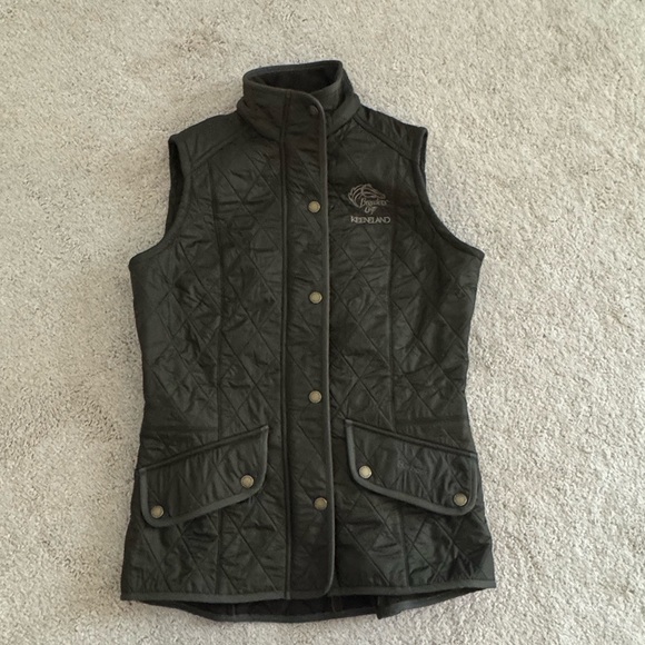 Women’s Barbour Wray Gilet Quilted Vest in Olive Size US 6 Keeneland Branded - Picture 1 of 14